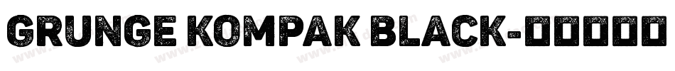Grunge Kompak Black字体转换